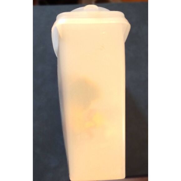 TUPPERWARE CEREAL STORER VINTAGE #469-6 CONTAINER 471-3 FLIP LID SEAL CLEAR 3 QT - Picture 3 of 5